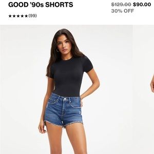 Good American “90s shorts” size 2/26